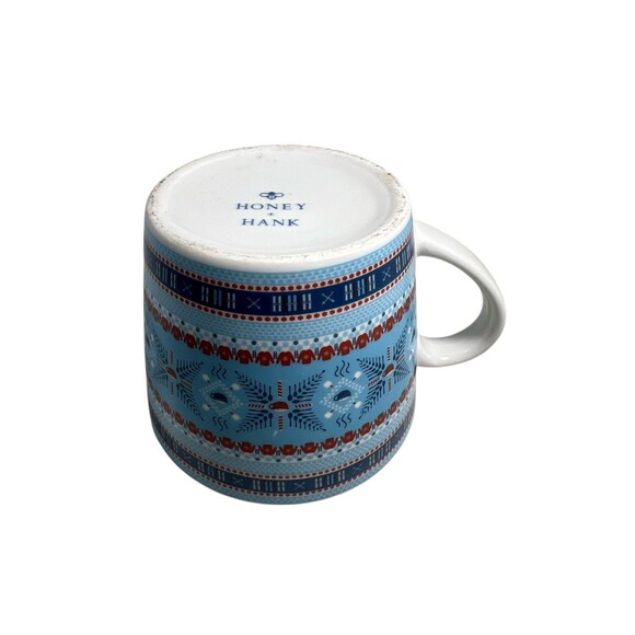 Omni Hotels Resorts Honey And Hank Hot Chocolate Ceramic Mug Fair Isle Pattern - Picture 8 of 11